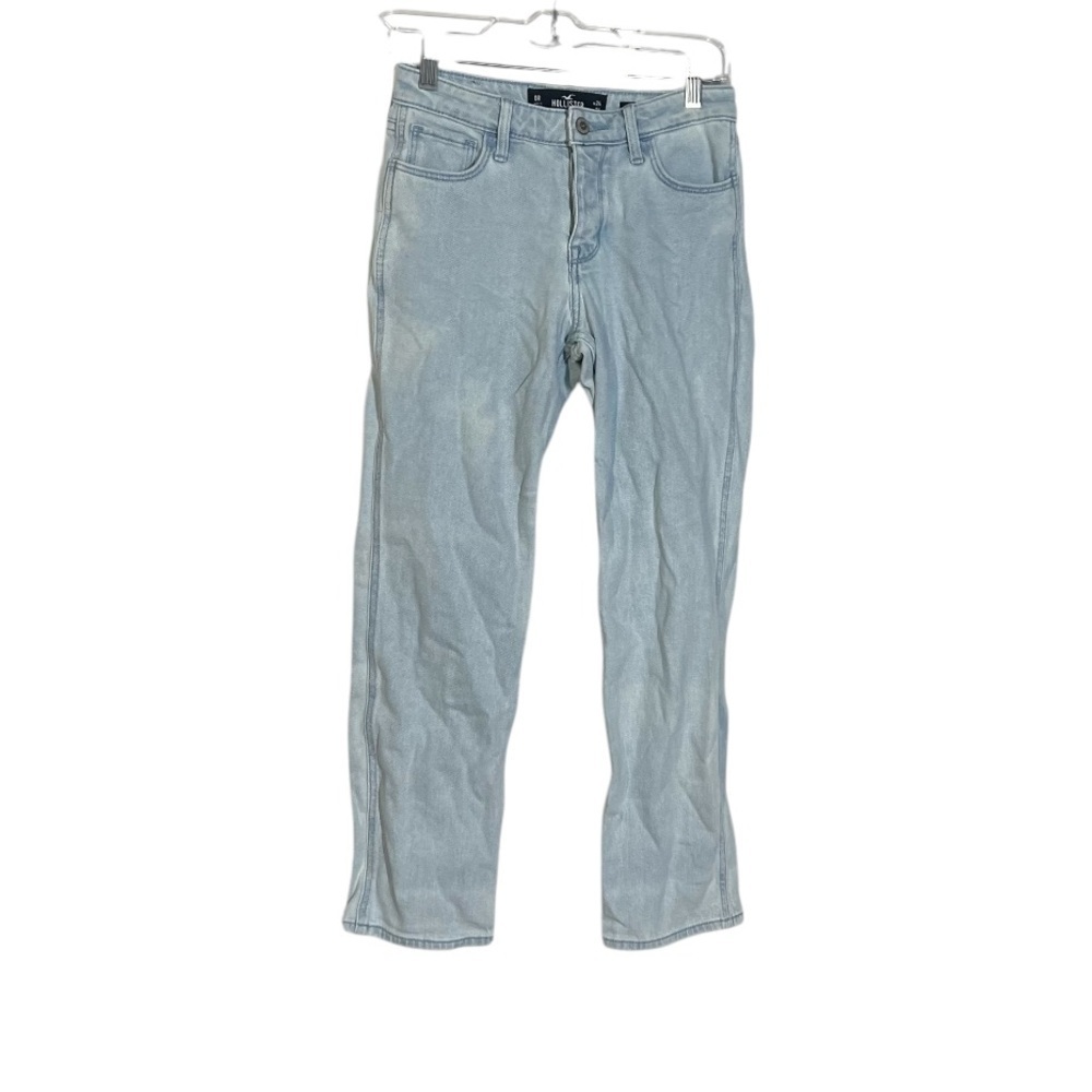 Hollister Mid-Rise Cropped Boyfriend Jeans Light Wash Size 0